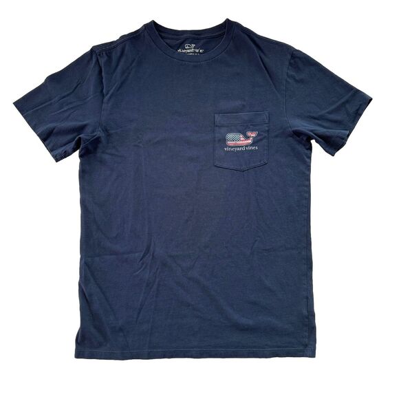 Vineyard Vines Shirt MEN Size XS short sleeve American USA Flag Patriotic Pocket - Picture 1 of 16